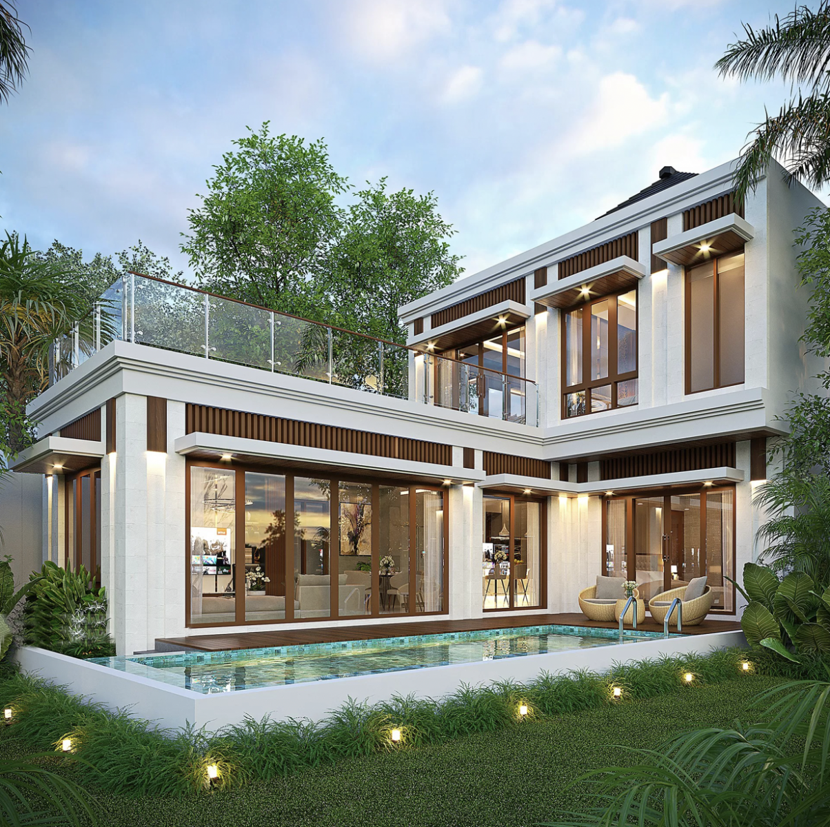 Ngôi nhà sở hữu phong cách đơn giản và thú vị