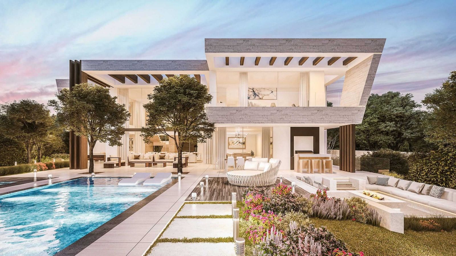 Thiết kế nhà đẹp có hồ bơi chính là nét chấm phá hoàn hảo để tạo nên một không gian đáng sống