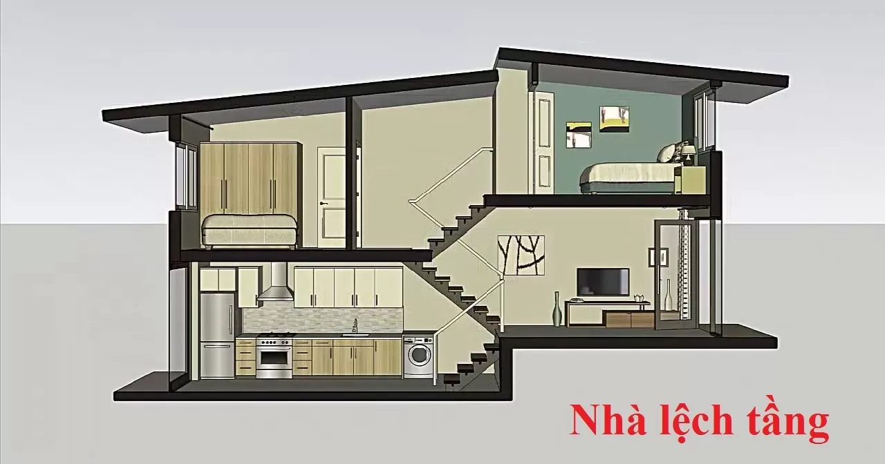 Mẫu nhà phố lệch tầng mặt tiền 5m hiện đại - Chủ đầu tư: Anh Thảo, Bắc Ninh  CÔNG TY CỔ PHẦN KIẾN TRÚC XÂY DỰNG VIỆT HOME