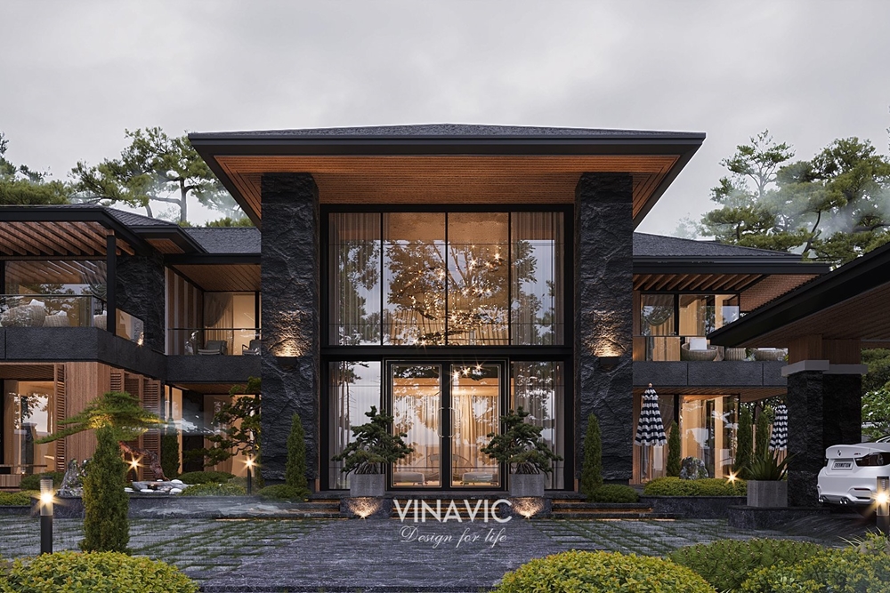 Thiết kế biệt thự hiện đại nghỉ dưỡng ấn tượng với không gian mở 