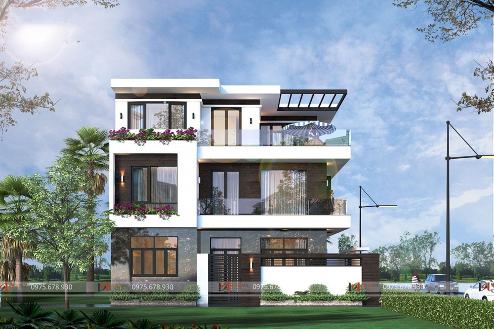 Biệt thự 3 tầng hiện đại 