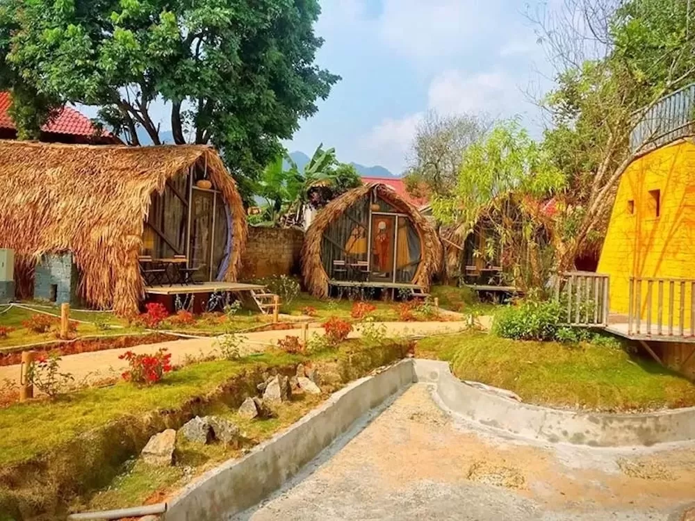 Những căn bungalow được lấy ý tưởng từ ngôi nhà bí ngô trong chuyện cổ tích