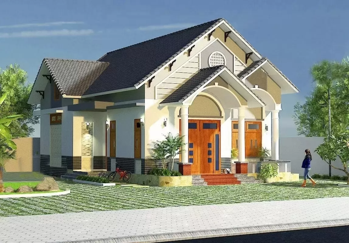 Nhà 1 tầng mái thái diện tích 100m2