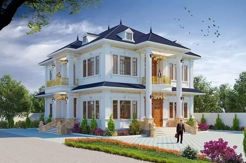 Mẫu biệt thự tân cổ điển 2 tầng