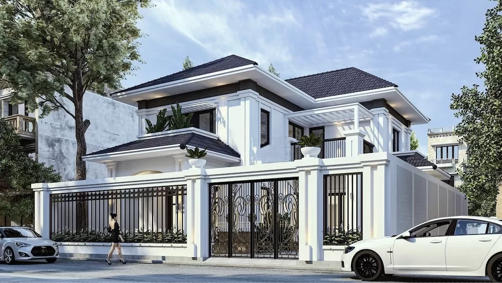Các tầng của nhà 4 phòng ngủ thường được thiết kế với nhiều cửa sổ kính, giúp tối đa hóa ánh sáng và tầm nhìn