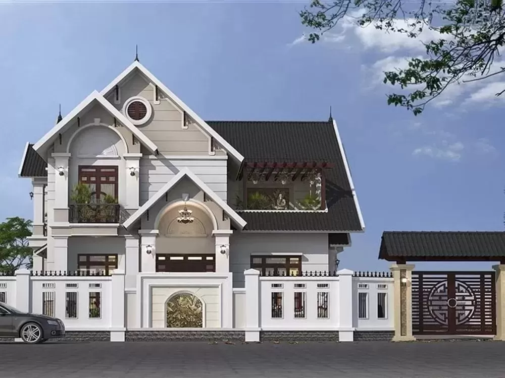 Nhà chữ L 2 tầng 4 phòng ngủ