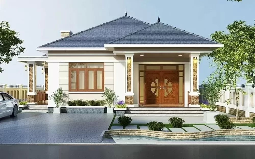 Nhà 1 tầng đẹp hiện đại tiện nghi