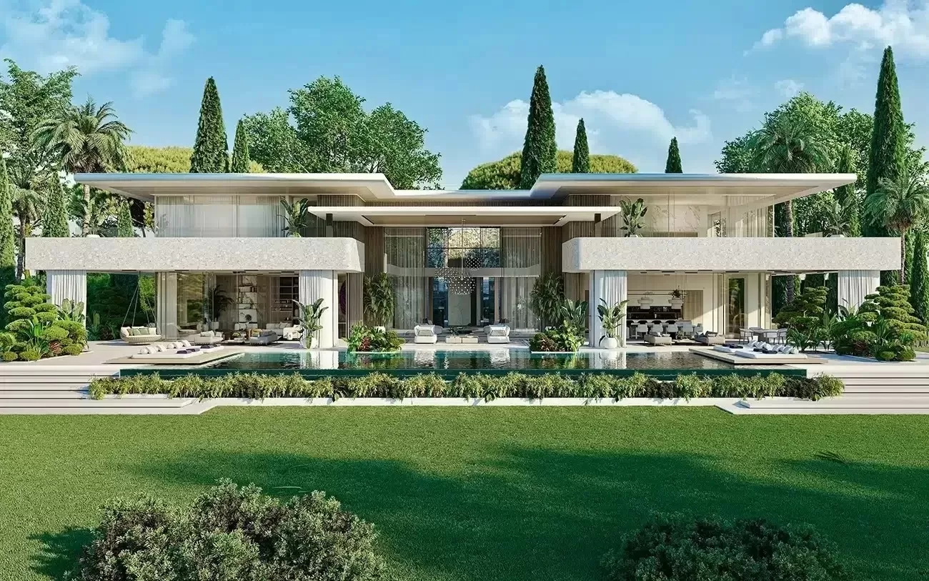 Biệt thự 2 tầng mái bằng 200m2