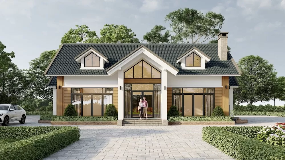 Nhà cấp 4 mái thái 600 triệu đẹp vuông vắn