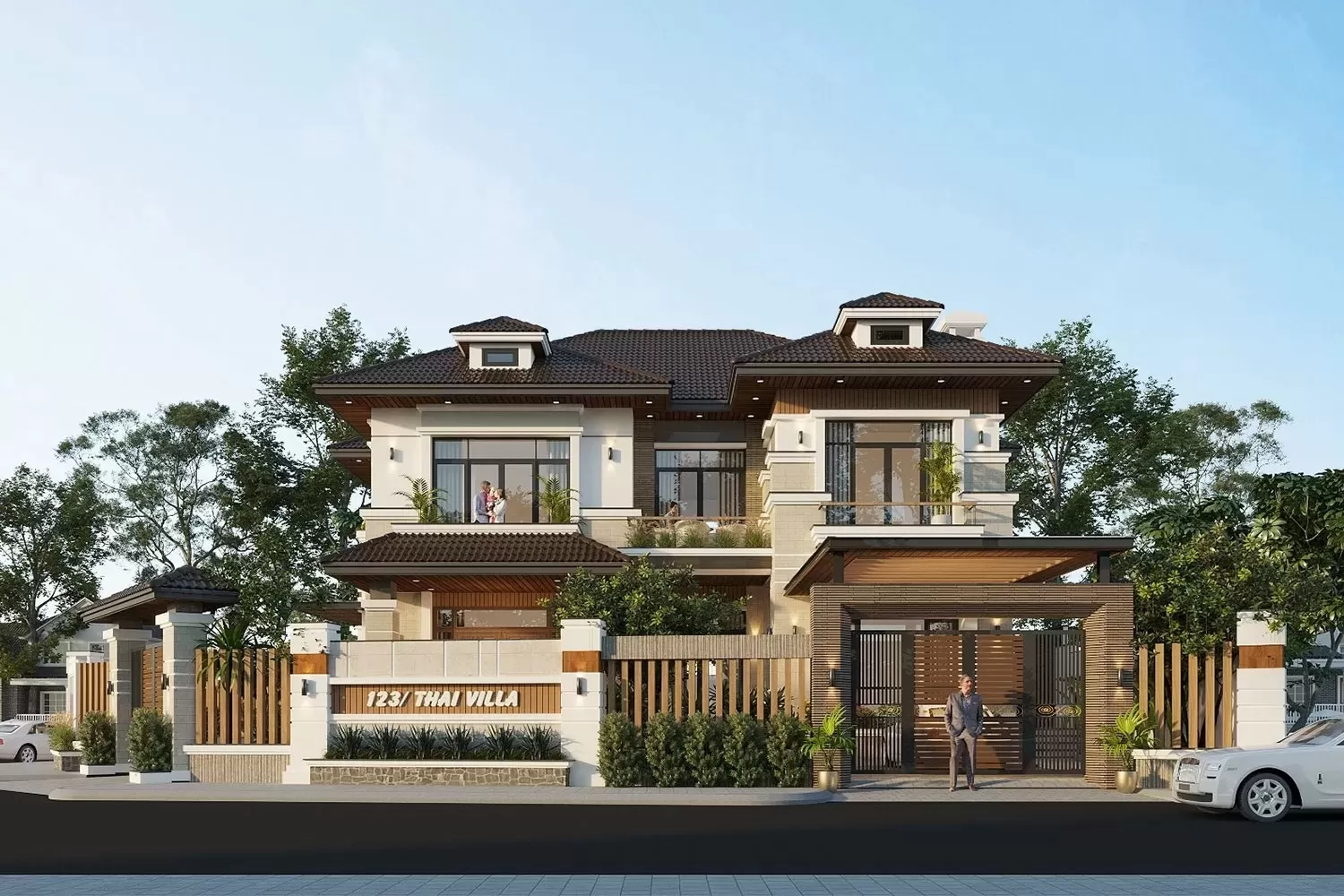 Công trình biệt thự 2 tầng hiện đại