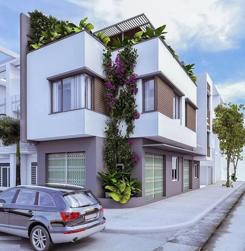  Nhà lô góc kết hợp cho thuê tầng 1