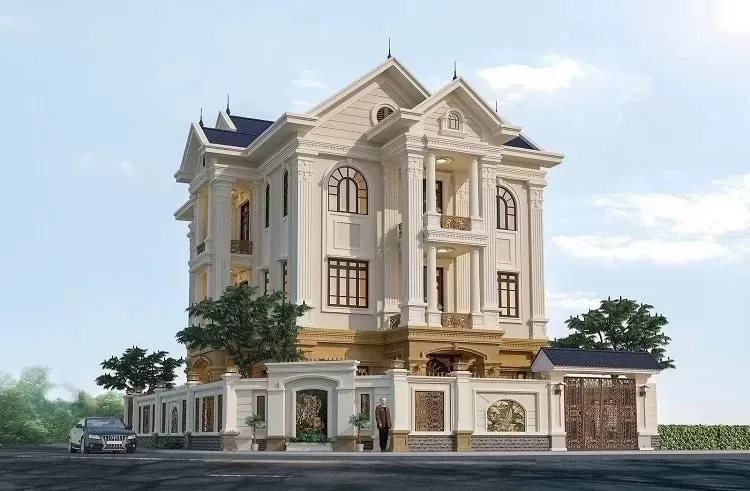 Thiết kế nhà phố 2 mặt tiền do nằm ở ngã ba, ngã tư 