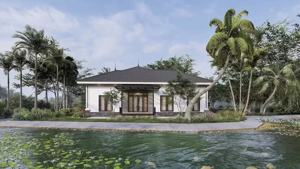 Mẫu nhà nhỏ xinh đảm bảo mang đến không gian sống sang trọng và đẳng cấp
