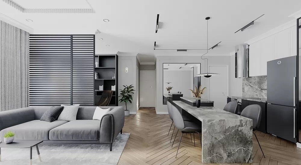 Nội thất tối giản vật liệu thông minh