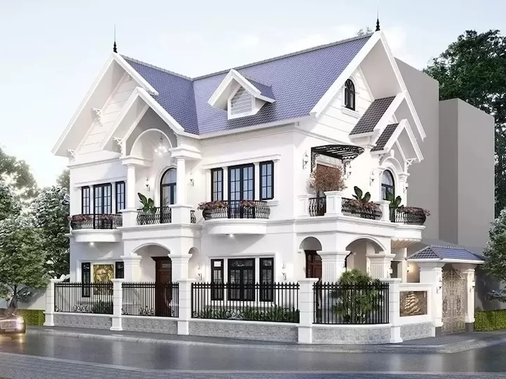 Kiến trúc mái thái có độ dốc cao, giúp tránh được các hiện tượng tích tụ hung khí
