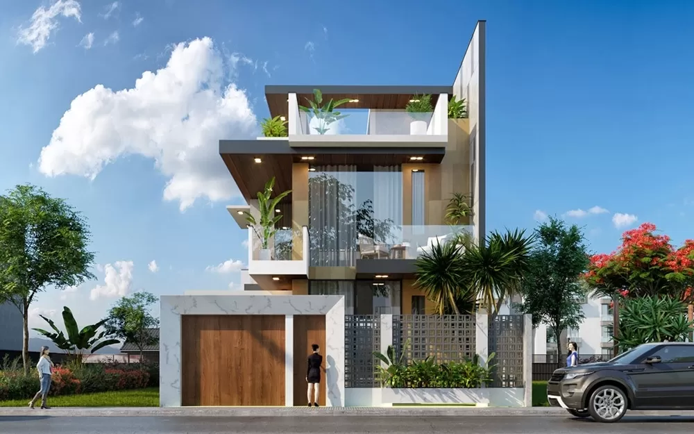 Mặt bằng kiến trúc nhà phố