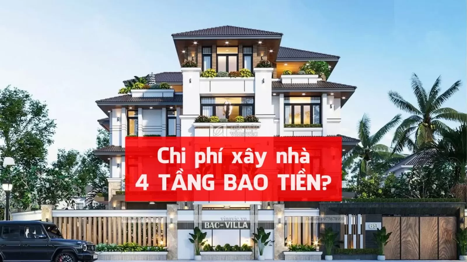 xây nhà 4 tầng 100m2 hết bao nhiêu tiền