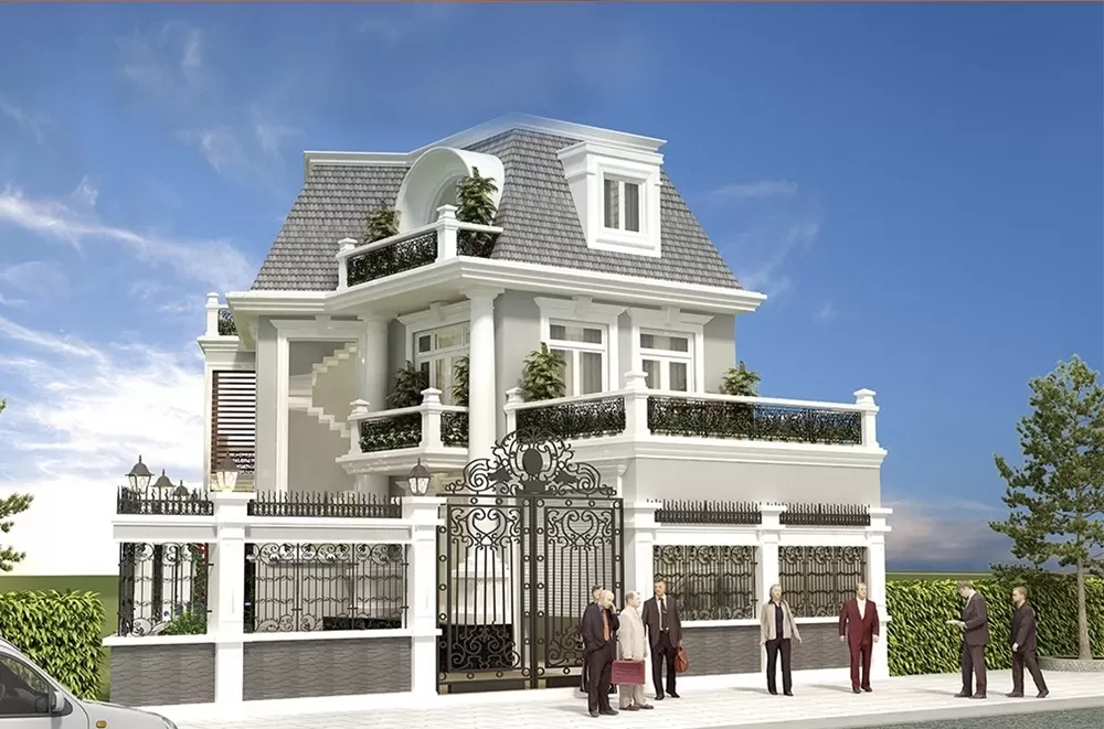 Với kiến trúc 2 tầng, căn nhà này tạo ra không gian rộng rãi và thoải mái cho gia đình sống.