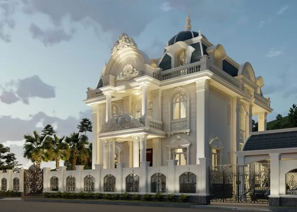 Hoa văn phào chỉ được trang trí tỉ mỉ trong kiến trúc nhà cổ điển