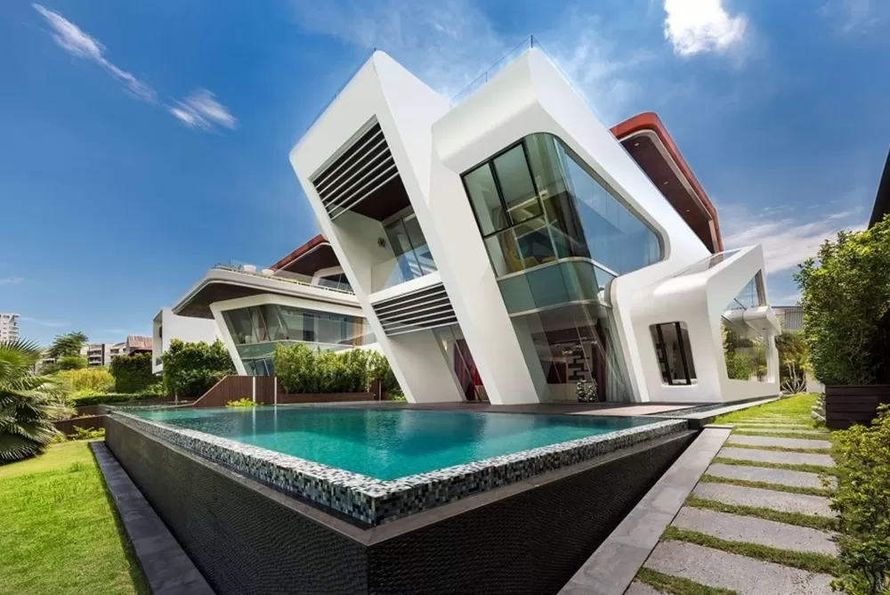Kiến trúc độc đáo ấn tượng cho mẫu nhà resort