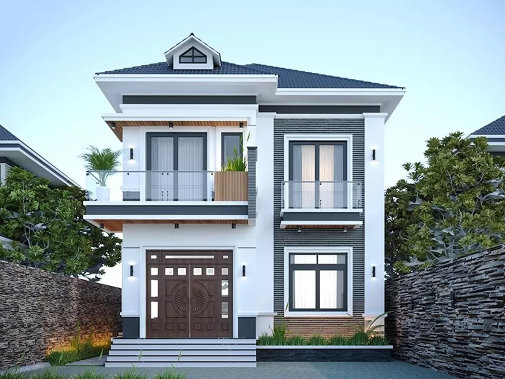 Thiết kế nhà mái nhật hiện đại đơn giản, tiết kiệm chi phí