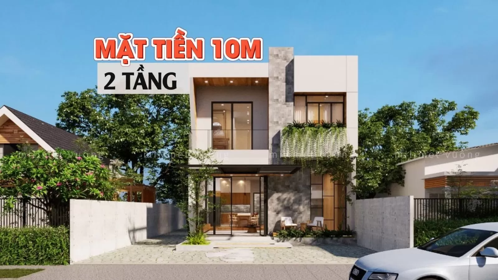 Top nhà 2 tầng đẹp mặt tiền 10m thoáng mát tiện nghi  Trần Anh Group