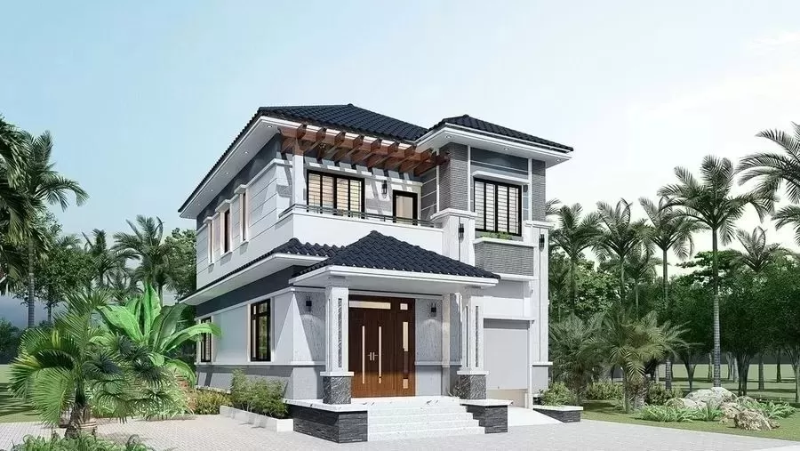 Kiến trúc mẫu nhà đẹp 3 phòng ngủ