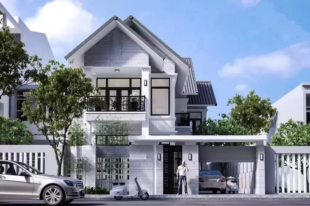 Mẫu biệt thự phố đẹp đơn giản