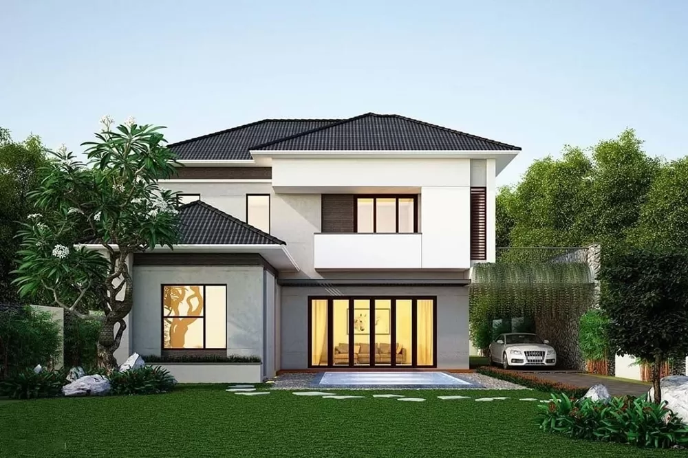 Ngôi nhà với thiết kế đơn giản nhẹ nhàng và tinh tế