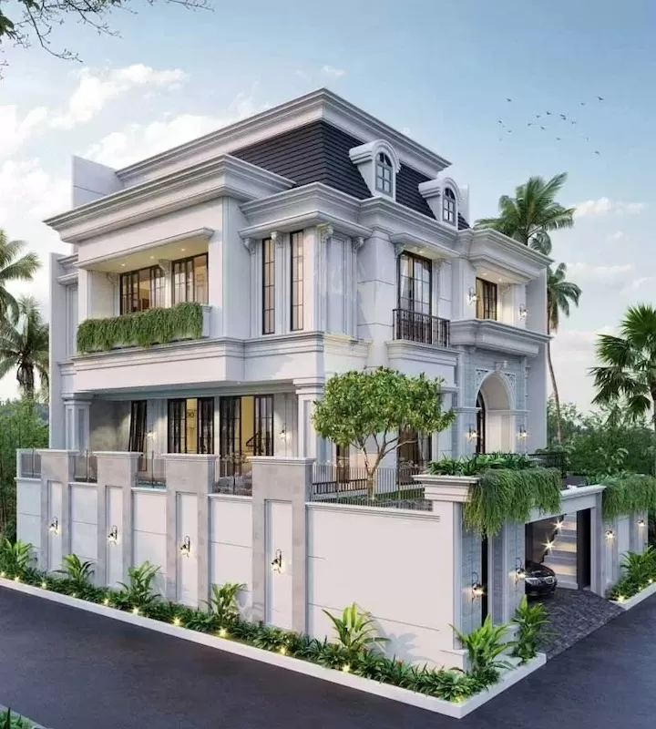 Thiết kế giếng trời thông từ mái xuống tầng trệt