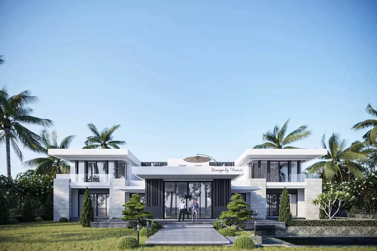 : Mặt tiền ưu tiên trang trí các họa tiết hoa văn uốn lượn