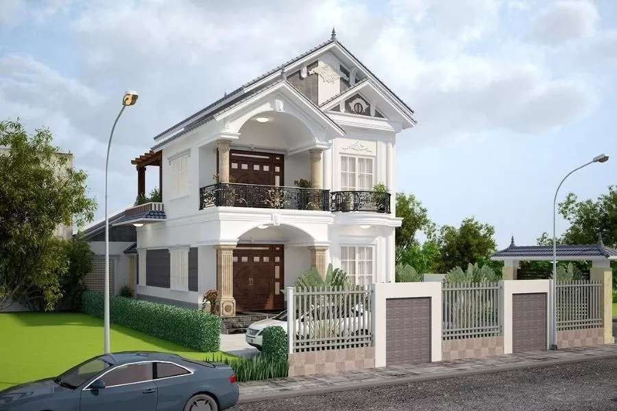 Mẫu biệt thự 2 tầng 3 phòng ngủ 90m2