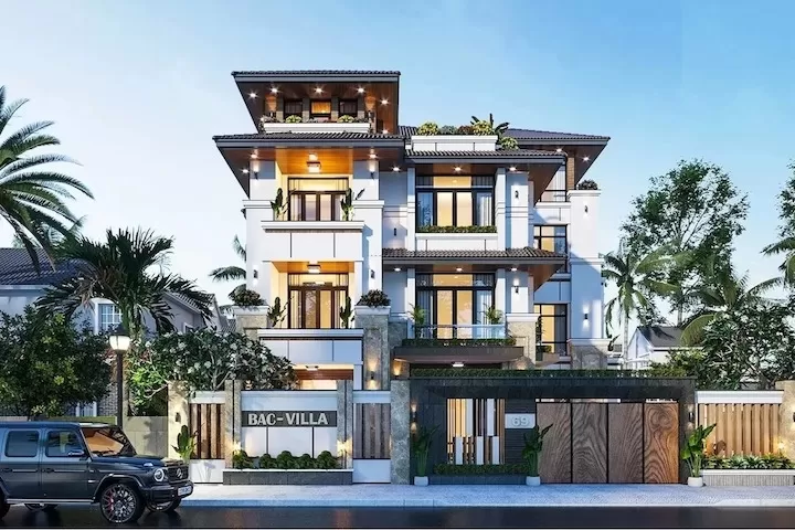 Biệt thự 4 tầng sang trọng