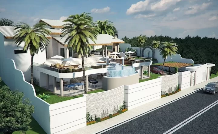 Đặc trưng của những mẫu thiết kế nhà sang trọng là kiến trúc độc đáo