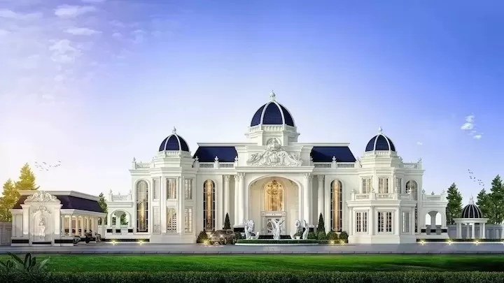 Mẫu biệt thự lâu đài châu Âu cổ điển sang trọng