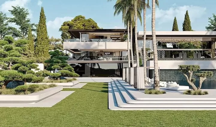 Biệt thự sân vườn 3 tầng hiện đại sang trọng 600m2