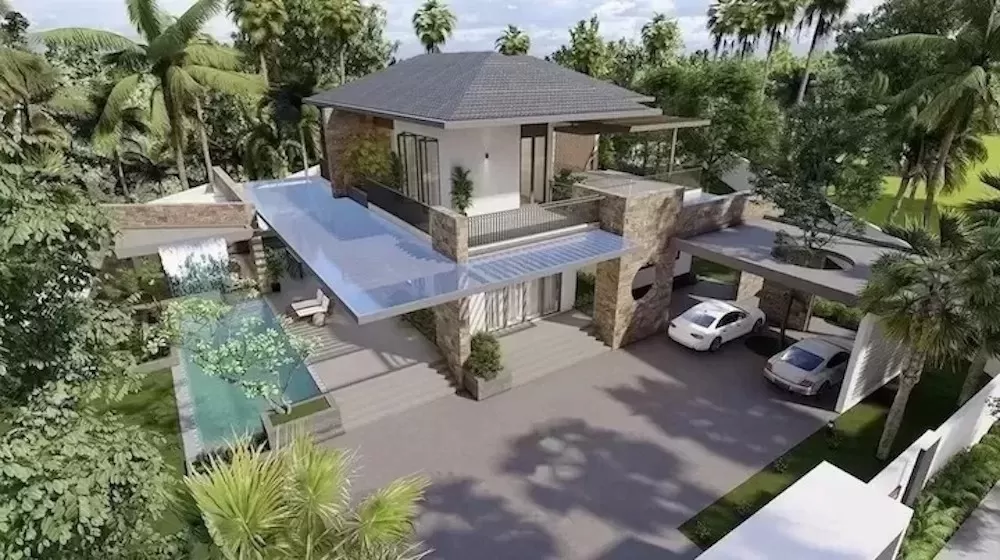 Nhà vườn ở quê 2 tầng 4 phòng ngủ 150m2