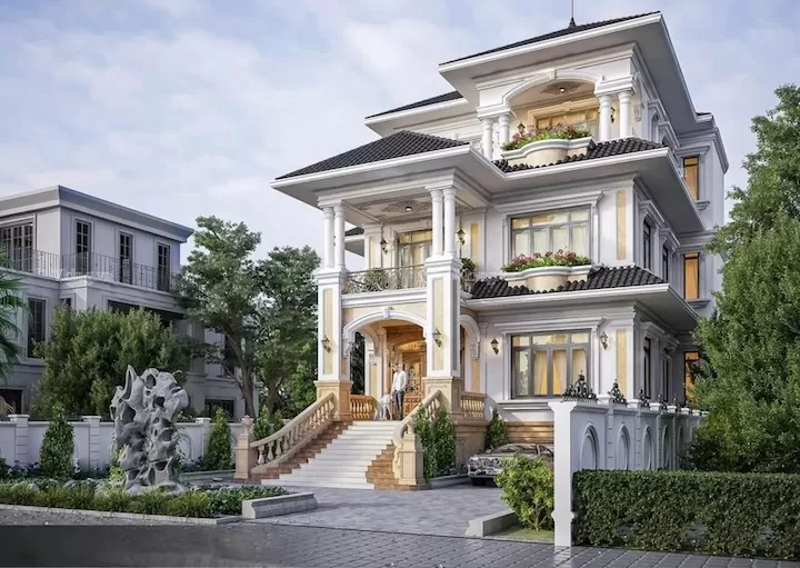 Chọn cửa và cửa sổ có hình dáng và chi tiết trang trí tinh tế thể hiện đúng tinh thần phong cách chủ đạo
