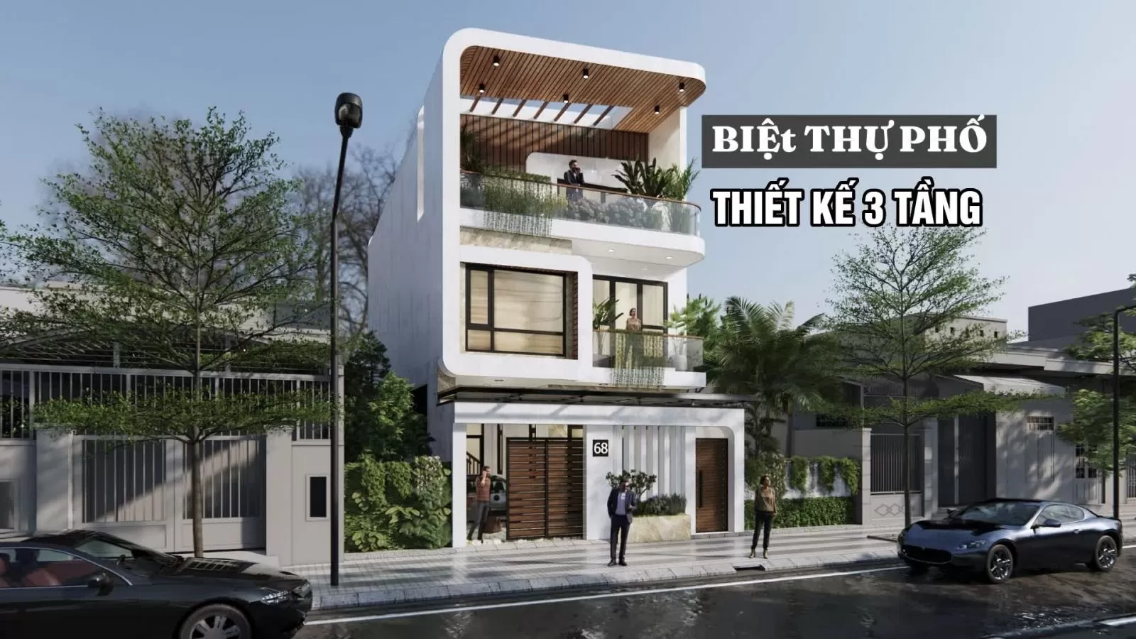 Các mẫu thiết kế nhà phố 3 tầng đẹp cổ điển và hiện đại đầy mê hoặc