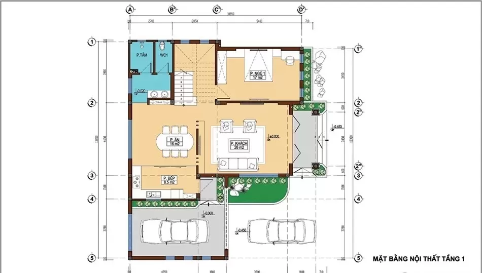 Công năng mẫu nhà 1 tầng phong cách nhà vườn