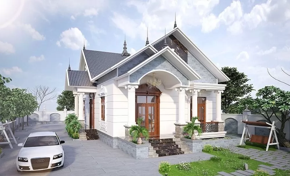 Nhà cấp 4 tân cổ điển cung cấp sự linh hoạt cho việc thiết kế nội thất