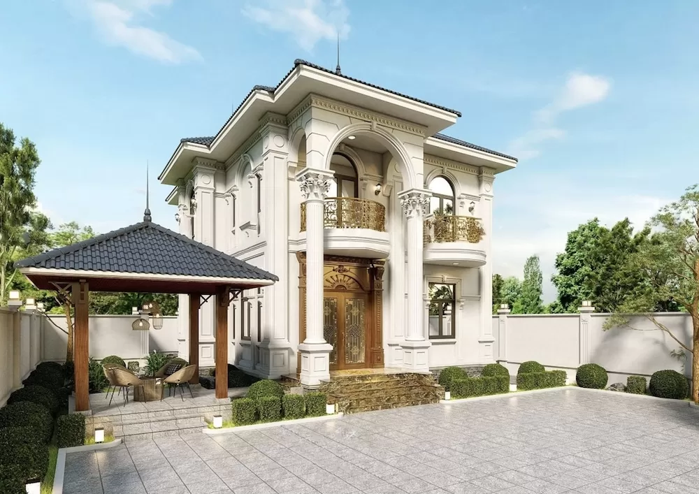Biệt thự nhà vườn 2 tầng tân cổ điển 2 tỷ