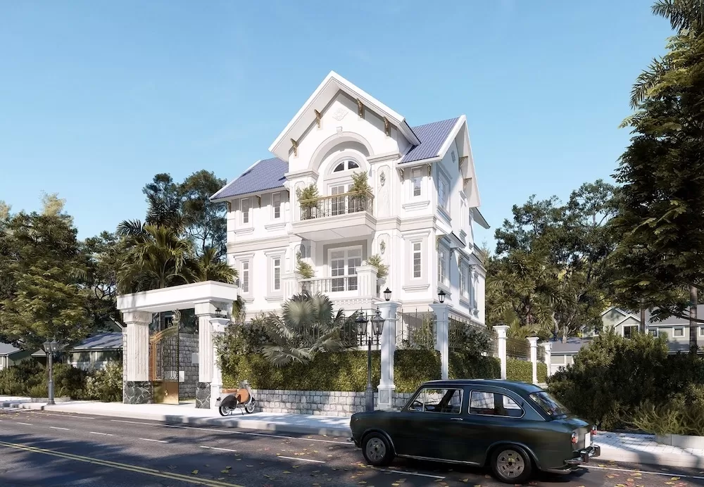 Biệt thự 3 tầng tân cổ điển 8x15m
