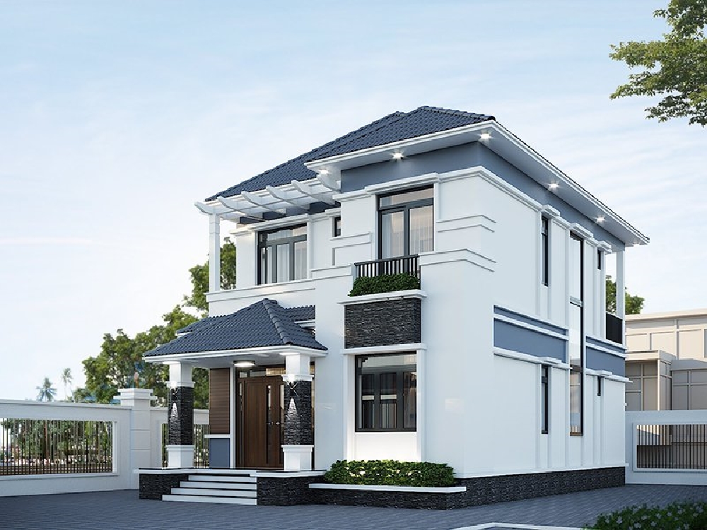 Mẫu nhà mái nhật 4 phòng ngủ tiện nghi