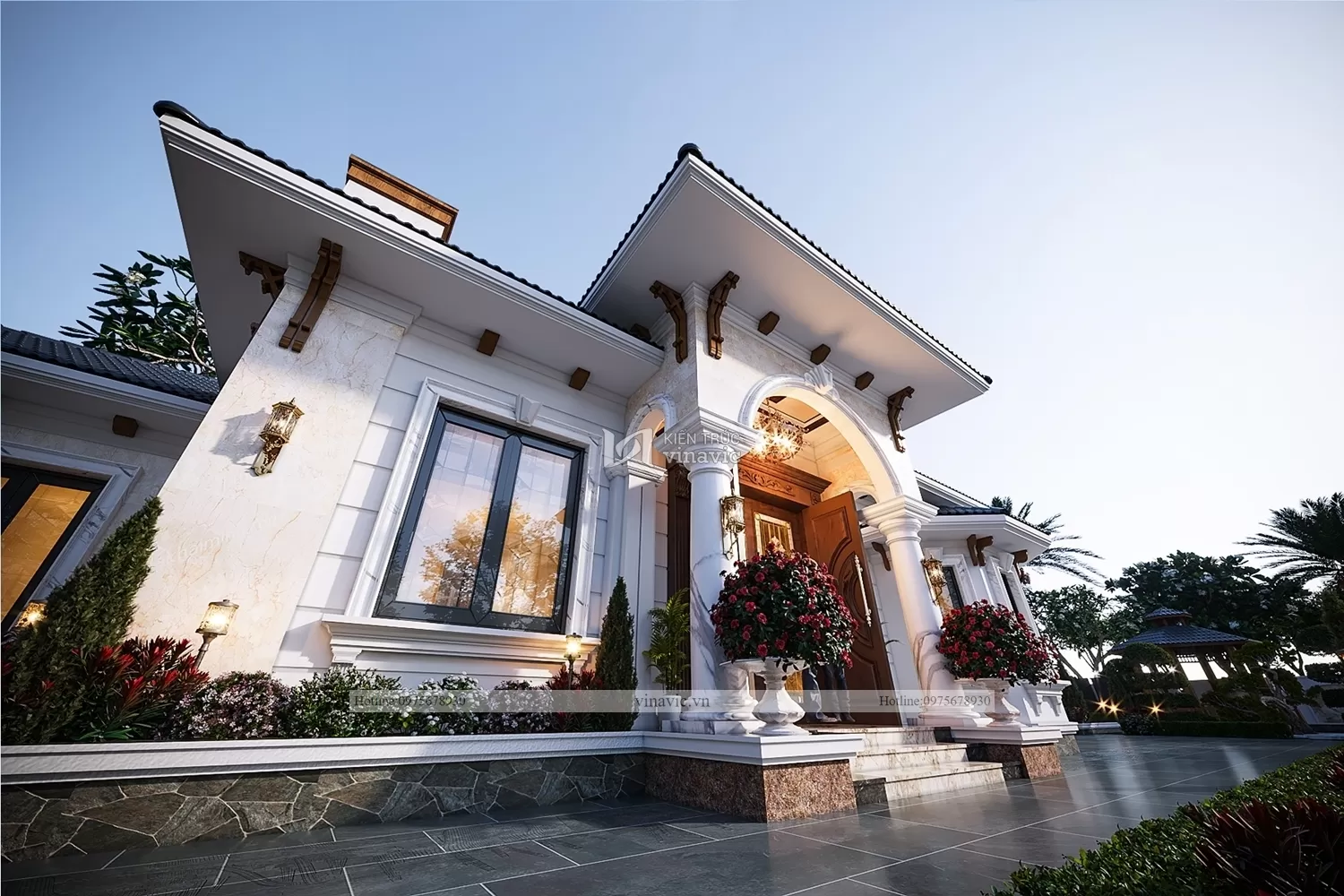 ốp đá tự nhiên mang đến sự sang trọng và bền vững.