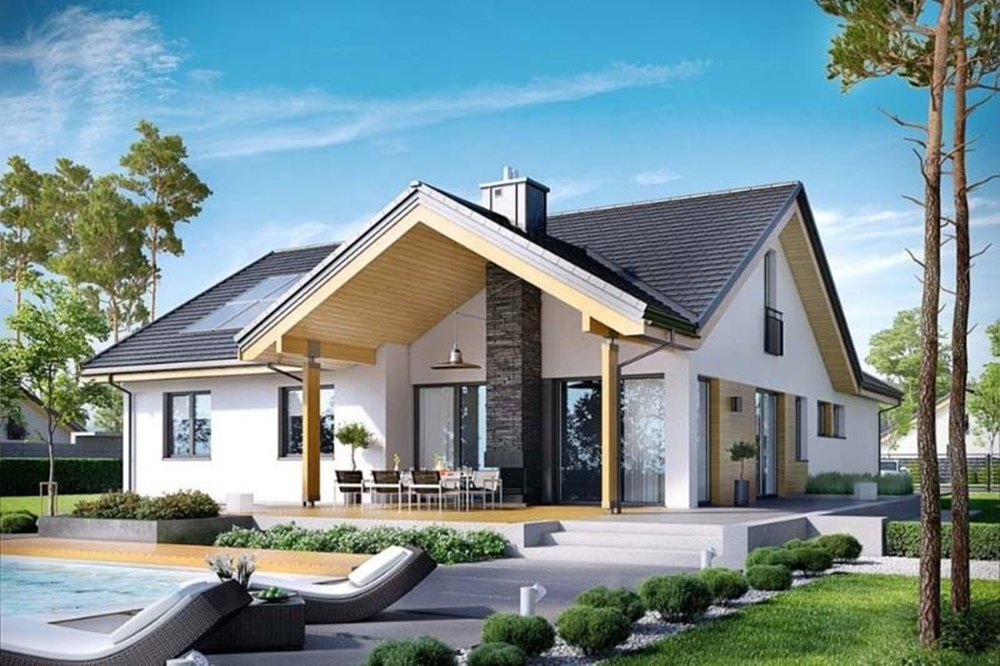 Thiết kế nhà ngang 9m dài 20m mái thái mang lại không gian sống đẹp mắt