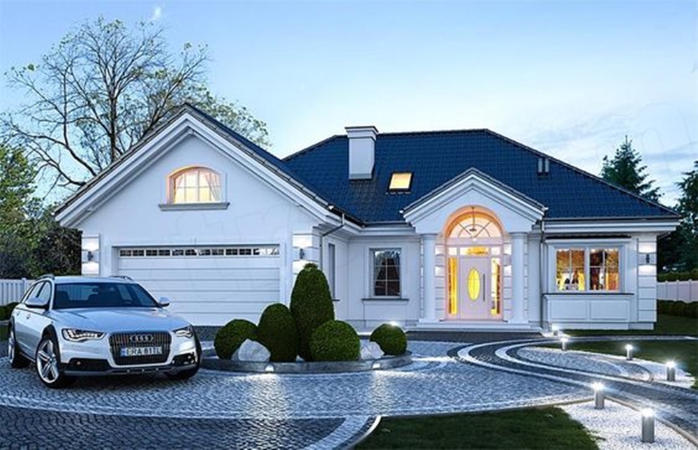 Ngôi nhà ngang 9m có mặt tiền thoáng rồng