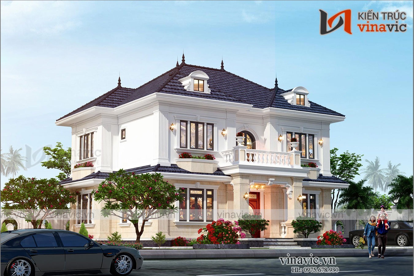 Biệt thự mini mái nhật được xây dựng trên diện tích nhỏ