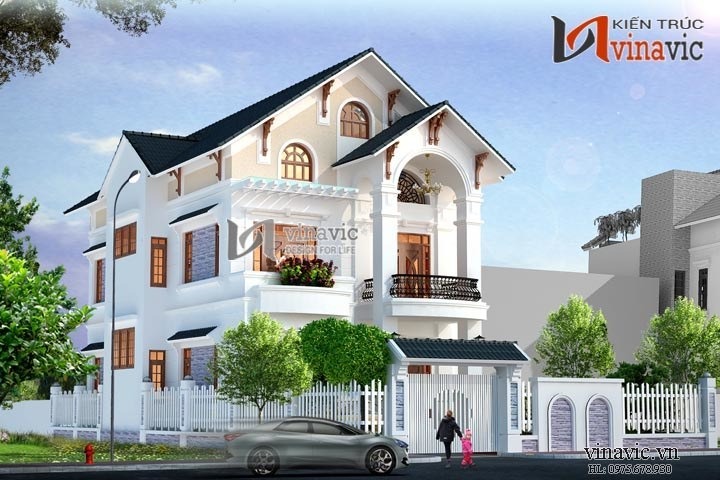 Mẫu biệt thự phố mini tân cổ điển mang đến một sự kết hợp hoàn hảo giữa nét cổ điển và hiện