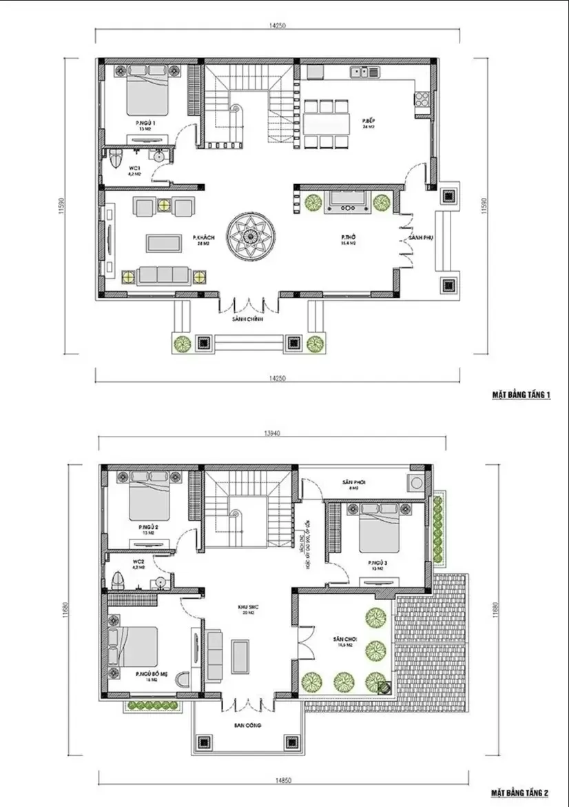 Làm nhà hình chữ L 8x12m 1 tầng 2 phòng ngủ đẹp ở Khánh Hòa BTNV153003